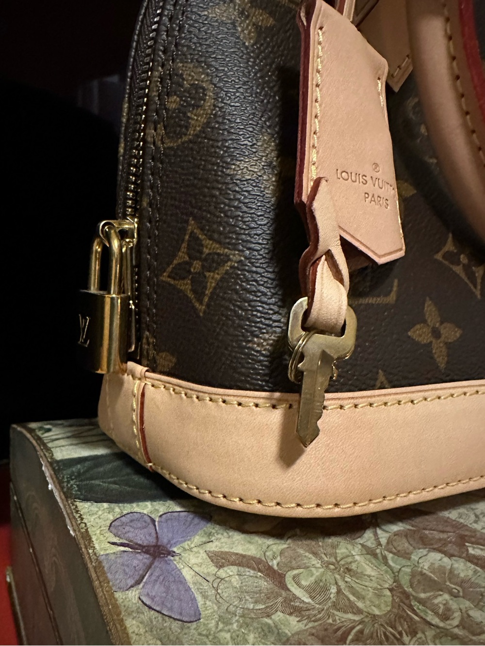 NEW! Louis Vuitton Alma BB Brown Monogram Handbag Sachel 💯 Authentic - Picture 11 of 16